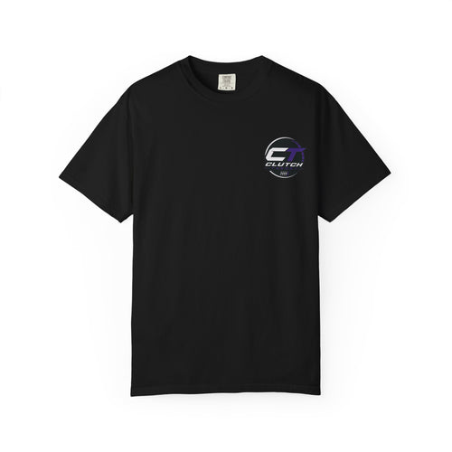 Boosted and Unbothered graphic T-shirt | Turbo Tire Smoke pocket logo
