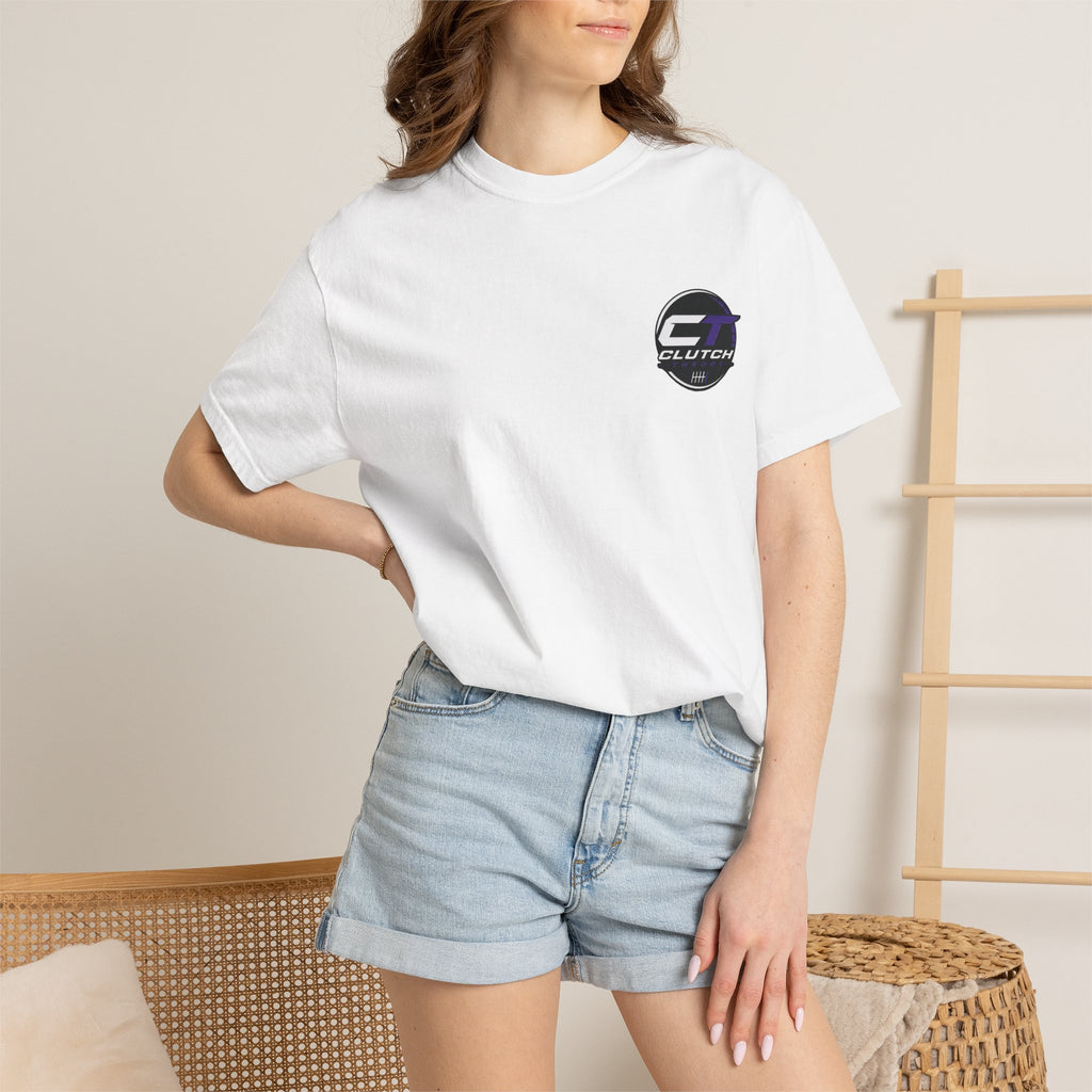 Boosted and Unbothered graphic T-shirt | Turbo Tire Smoke pocket logo