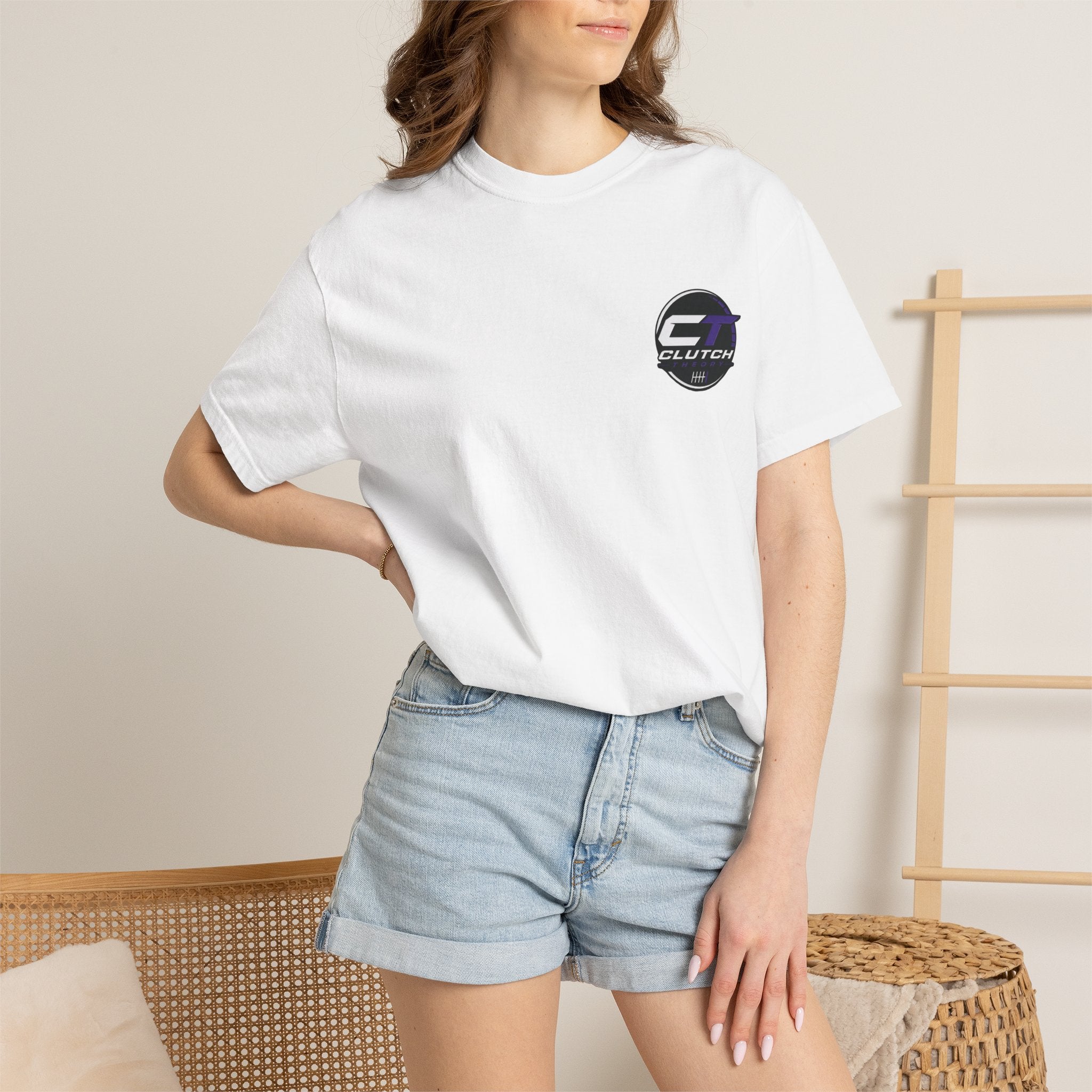 Boosted and Unbothered graphic T-shirt | Turbo Tire Smoke pocket logo